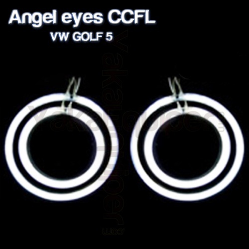4 Anneaux Angel eyes CCFL VOLKSWAGEN GOLF 5 Blanc