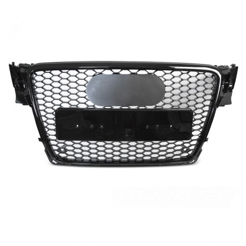 Grille calandre Audi A4 B8 08-11 - noir brillant laque - PDC - look RS4