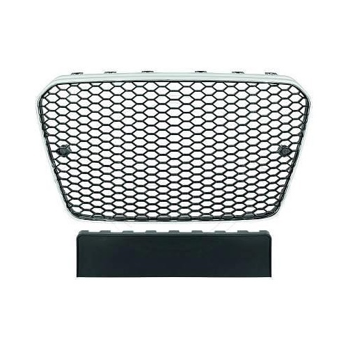 Grille calandre Audi A5 12-16 - look RS5 - Chrome Noir