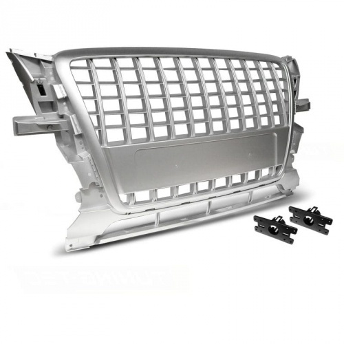 Grille calandre Audi Q5 - look S phase 1 - Argent - PDC
