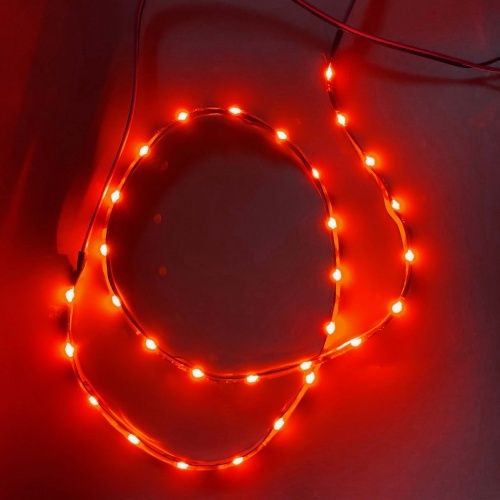 Pack Bande Flexible LED SIDE - 60cm - Eclairage de coté - Feux stop - Rouge