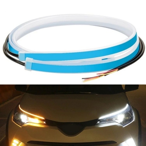 Pack 2 Bandes Flexibles LED 30cm LTI - Feux de jour + Cligno dynamique - Blanc Pur