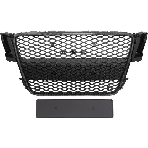 Grille calandre Audi A5 07-11 - look RS5 - Noir Carbone