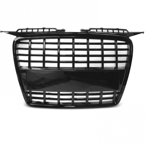 Grille calandre Audi A3 8P 05-08 - look S8 - Noir brillant