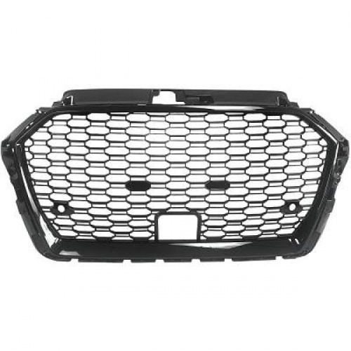 Grille calandre Audi A3 8V - 17-20 - look RS3 - Noir laque - PDC - ACC