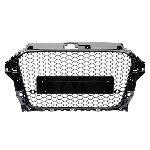 Grille calandre Audi A3 8V 12-16  - look RS3 - Noir Laqué Brillant + capteurs