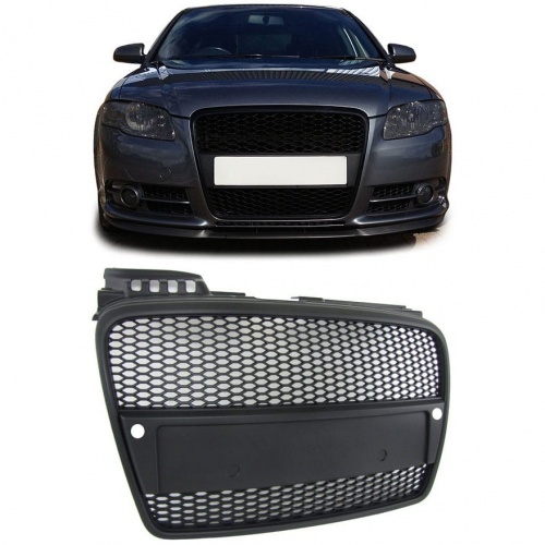 Grille calandre Audi A4 B7 04-08 - noir - look RS4 - PDC
