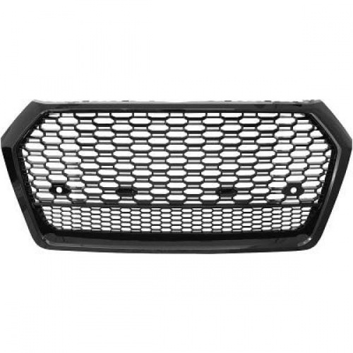 Grille calandre Audi Q5 II 17-20 - look quattro RSQ5 - Noir Laqué