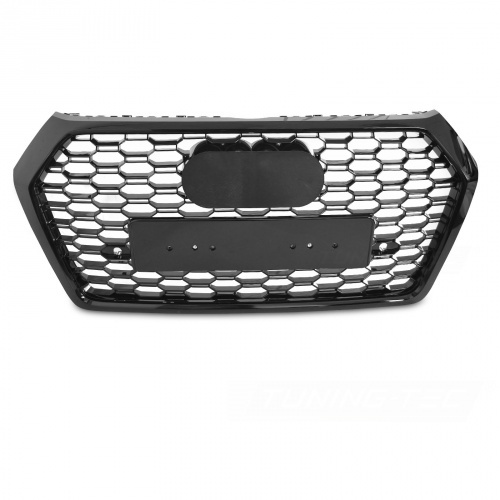 Grille calandre Audi Q5 II FY17-20 - look RSQ5 logo - Noir Laqué