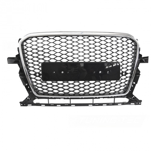 Calandre avant look RS noir brillant / chrome avec PDC pour Audi Q5 8R 12-16