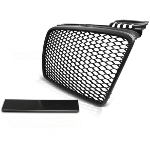 Grille calandre Audi A4 B7 04-08 - noir mat - look RS4