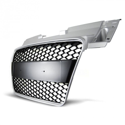 Grille calandre Audi TT 8J - look RS 06-14  - argent noir