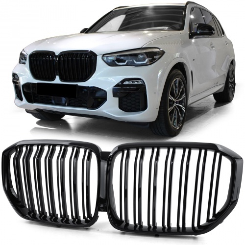 Grille calandre BMW X5 G05 18-22 - Noir Brillant look Mperf