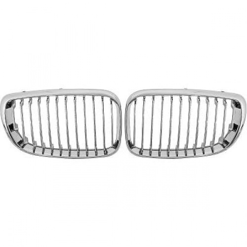 Grilles calandre BMW Serie 1 E81  E87 07-11 - Chrome