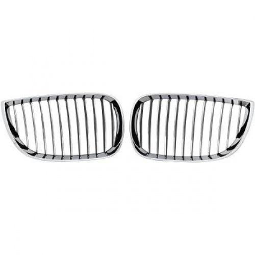 Grilles calandre BMW Serie 1 E81  E87 04-07 - Chrome