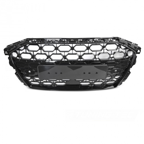Grille calandre Audi A3 8Y 19-24 - Nid d'abeille RS3 - Noir laqué