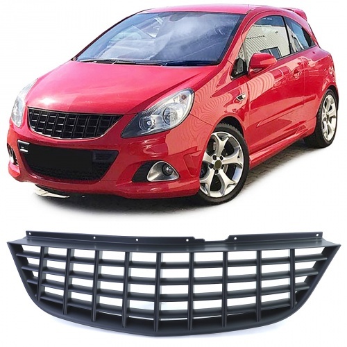 Grille Calandre pour Opel Corsa D 06-10 - noir mat