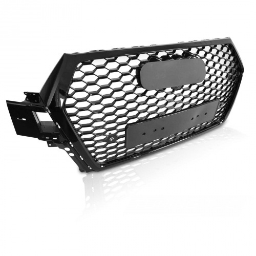 Grille calandre Audi Q7 4M 15-19 - look RSQ7 logo - Noir Brillant - PDC
