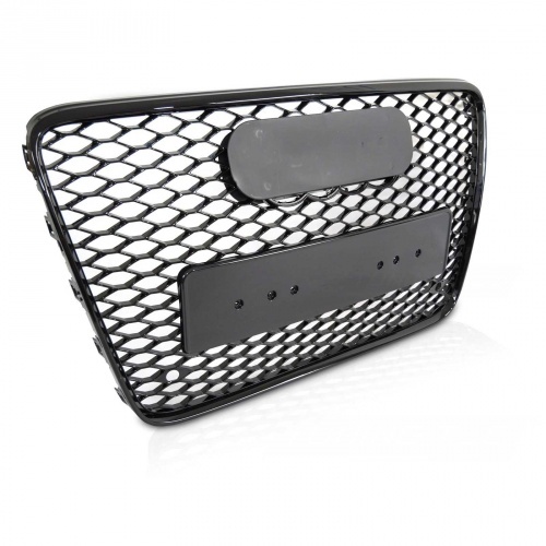 Grille calandre Audi Q7 4L 05-15 - look RSQ7 logo - Noir Brillant - PDC