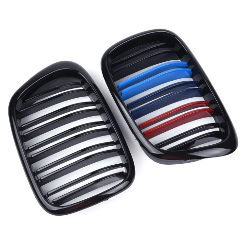 Grilles calandre BMW Serie 5 E39 look couleur M - 95-04 - Noir Brillant