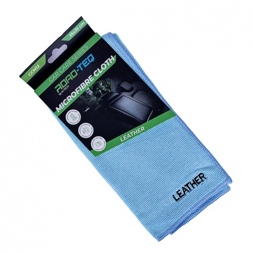 Microfibre Road-Teq pour nettoyage du cuir et sellerie 35x35 cm - 400 GSM
