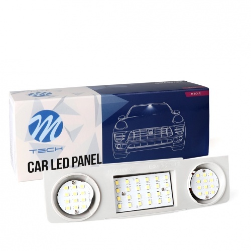Éclairages intérieur avant LED M-Tech pour VW Golf 5 / 6 - 48 SMD - Blanc 5000K
