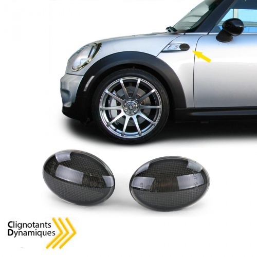 Clignotants repetiteurs LED dynamiques Mini R55-R56-R57-R58-R59 - 06-14 - Noir
