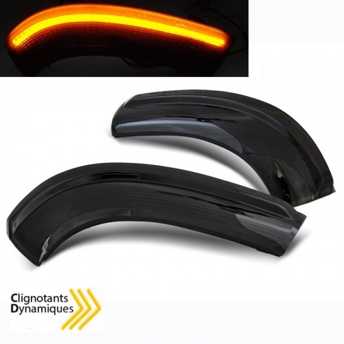 2 Clignotants retro dynamiques LED VW GOLF 5 Jetta Eos Passat - Noir