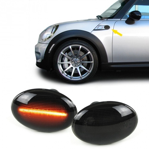 Clignotants repetiteurs LED d'aile Mini R55-R56-R57-R58-R59 - 06-14 - Noir
