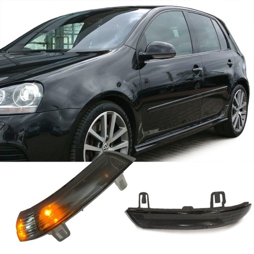 2 Clignotants retro LED VW GOLF 5 Jetta Eos Passat - Noir