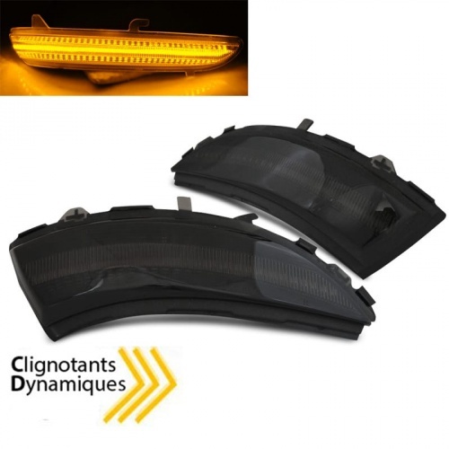 2 Clignotants dynamiques LED Renault Clio 4 IV - Noir