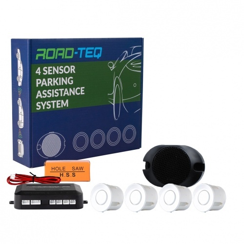 Radar de recul 4 capteurs + Buzzer - Blanc