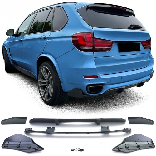 Diffuseur arriere BMW X5 F15 13-18 look M-P noir mat
