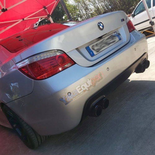 Diffuseur arriere BMW serie 5 E60 E61 double sortie double - mat