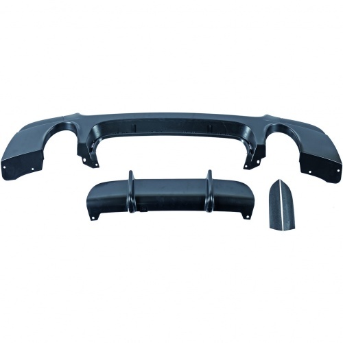 Diffuseur arriere BMW serie 3 E92 double sortie look 335i - noir mat