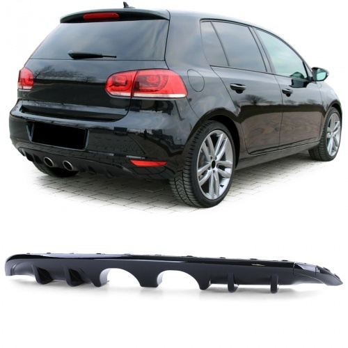Diffuseur GOLF 6 look R32 08-12 pare choc standard - Noir brillant