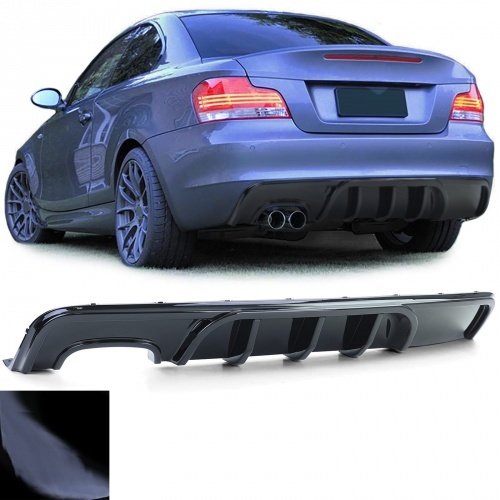 Diffuseur arriere BMW serie 1 E82 E88 simple sortie double