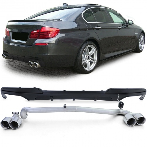 Kit Diffuseur Echappement BMW serie 5 F10 F11 duplex - Mat