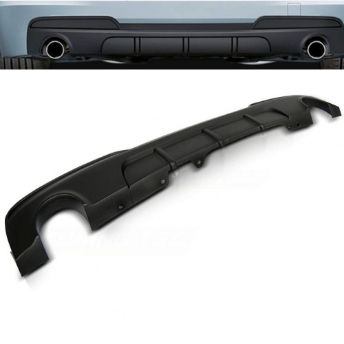 Diffuseur arriere BMW serie 5 F10 F11 double sortie simple look Mperf