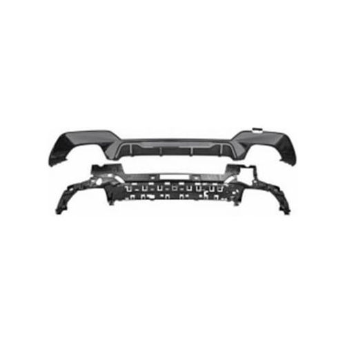 Diffuseur arriere BMW serie 3 G20 double sortie double 19-22 - look carbone