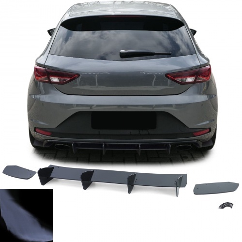 Extension diffuseur Seat Leon Cupra 3 5F - Noir brillant