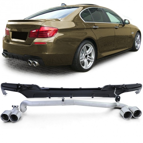 Kit Diffuseur Echappement BMW serie 5 F10 F11 duplex - Brillant