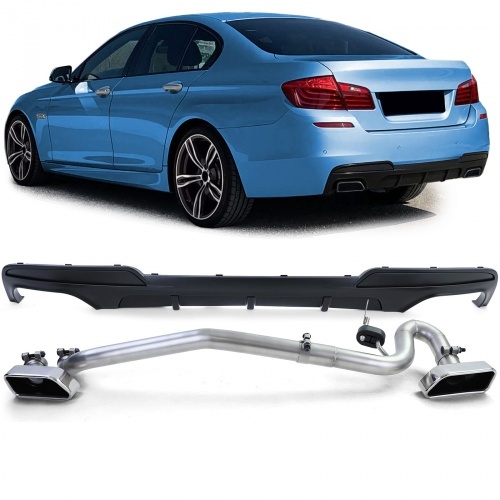 Kit Diffuseur Echappement BMW serie 5 F10 F11 duplex look V8 - Mat