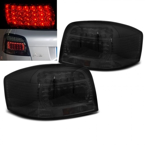 2 Feux arriere AUDI A3 8P LED 03-07 Noir
