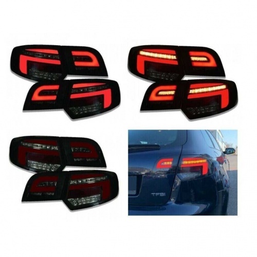 2 Feux arriere AUDI A3 Sportback fullLED Dynamique 08-12 look 8V - Noir Rouge