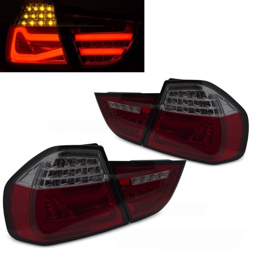 2 Feux arriere fullLED BMW Serie 3 E90 LCI 09-11 - dynamiques - Rouge Teinte