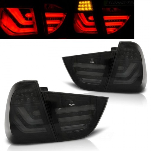 2 Feux arriere BMW Serie 3 E91 LCI 09-11 - LTI - Fumé noir