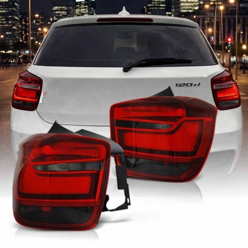 2 Feux arriere BMW Serie 1 F20 F21 11-15  LTI - Rouge Teinte