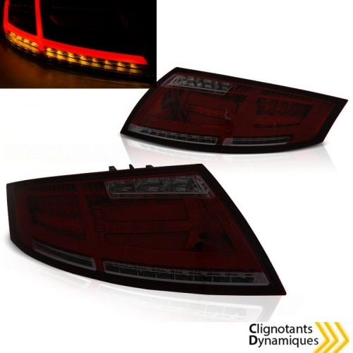 2 Feux arriere AUDI TT 8J LTI - Fume Rouge - Cligno dynamique