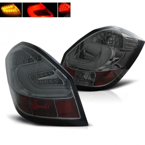 2 Feux arriere LED Skoda Fabia II - 07-14 - Fume